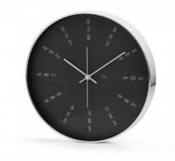 Philippi TEMPUS Zegar Ścienny 25 cm Czarny Love