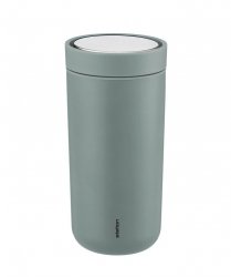 Stelton TO GO CLICK Stalowy Kubek Termiczny 400 ml / Zielony Dusty Green