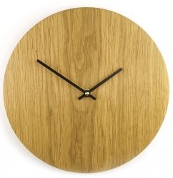 Clap Design MINIMAL Drewniany Zegar ścienny 30 cm / Dębowy