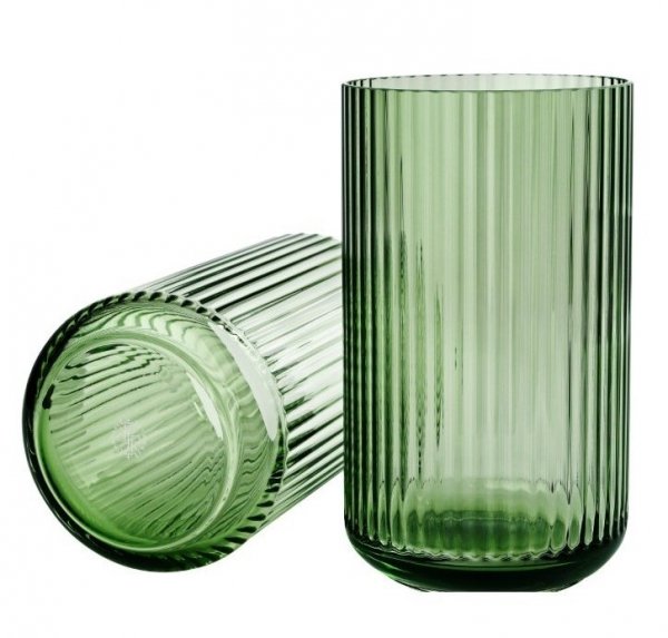 Lyngby Porcelain LYNGBY Wazon Szklany 25 cm Zielony