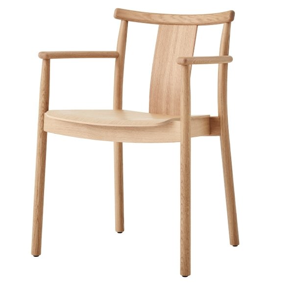 Audo MERKUR Krzesło z Podłokietnikiem Dąb / Naturalne