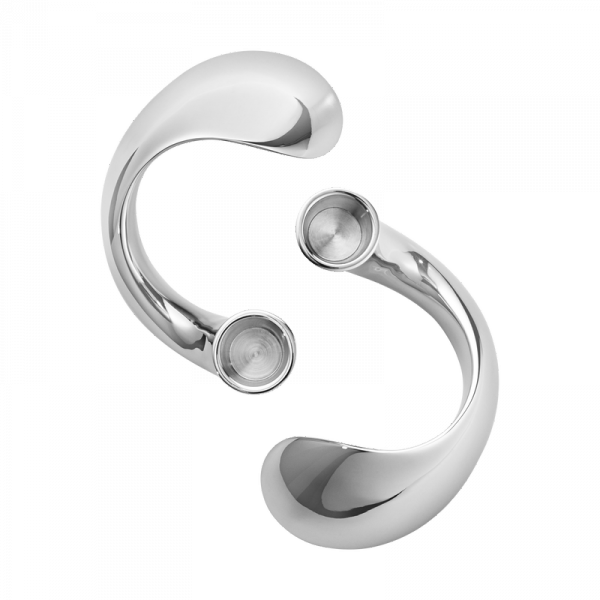 Georg Jensen BLOOM Świecznik 2 Szt. Polerowany