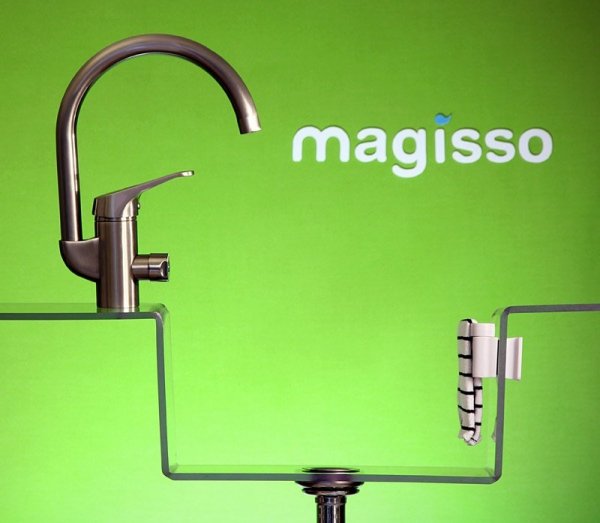 Magisso KITCHEN Magnetyczny Uchwyt na Ściereczkę Kuchenną / Złoty