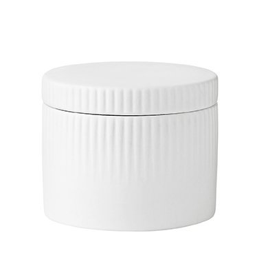 Stelton PLEAT Solnica - Pojemnik na Sól / Przyprawy - Ceramiczny Biały