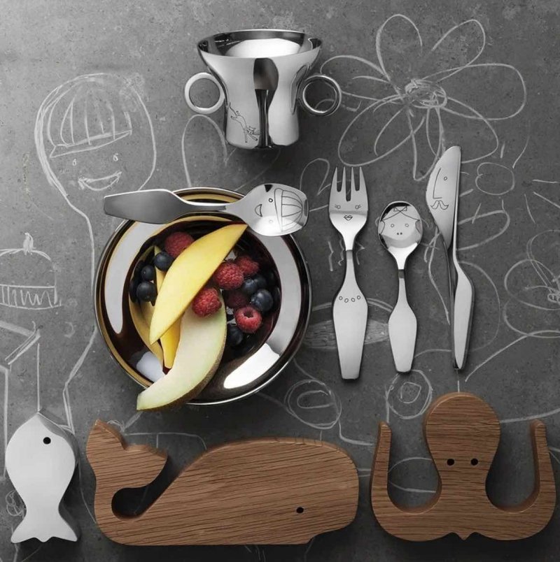 Georg Jensen ALFREDO Sztućce dla Dzieci 4 El.