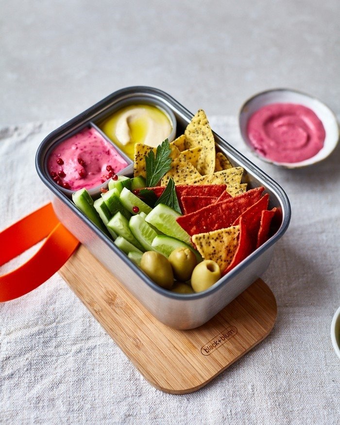 black+blum CLASSIC Stalowy Lunchbox L / Pomarańczowy