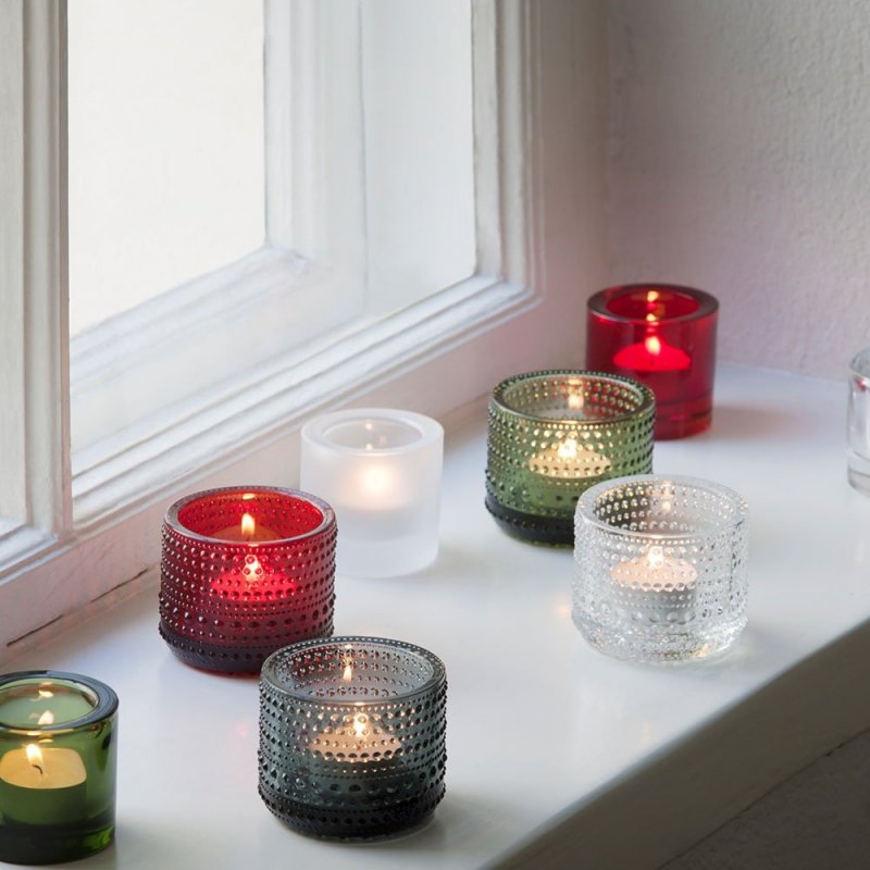 Iittala KASTEHELMI Świecznik Tealight / Ciemnoszary