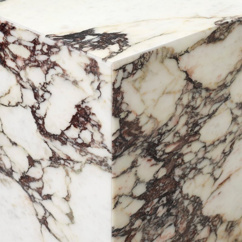 Menu PLINTH Postument Marmurowy Wysoki - Marmur Rose Calacatta