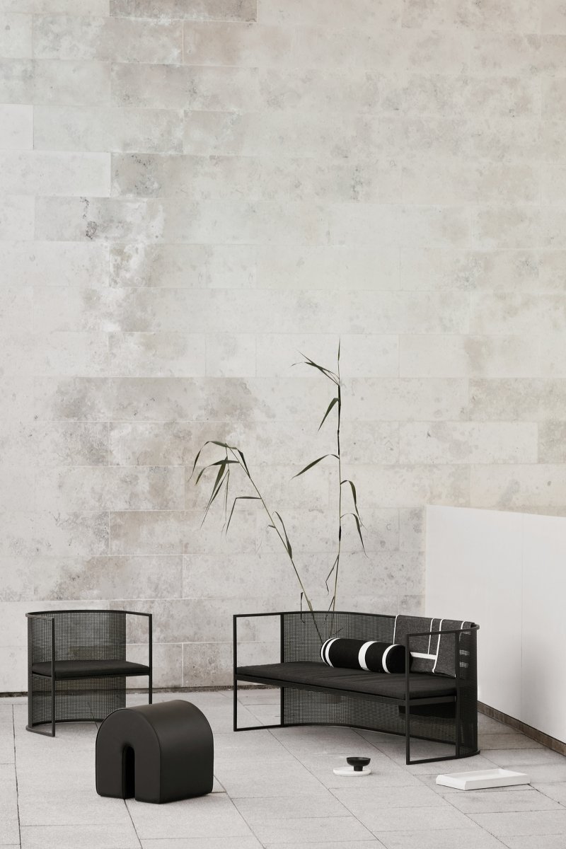 Kristina dam studio BAUHAUS Sofa Ogrodowa / Czarna