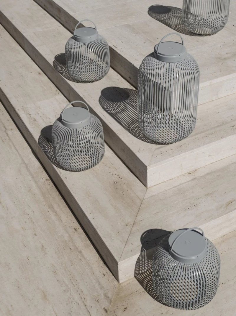 Blomus LITO Przenośna Lampa Zewnętrzna 49 cm / Szara Granite Grey