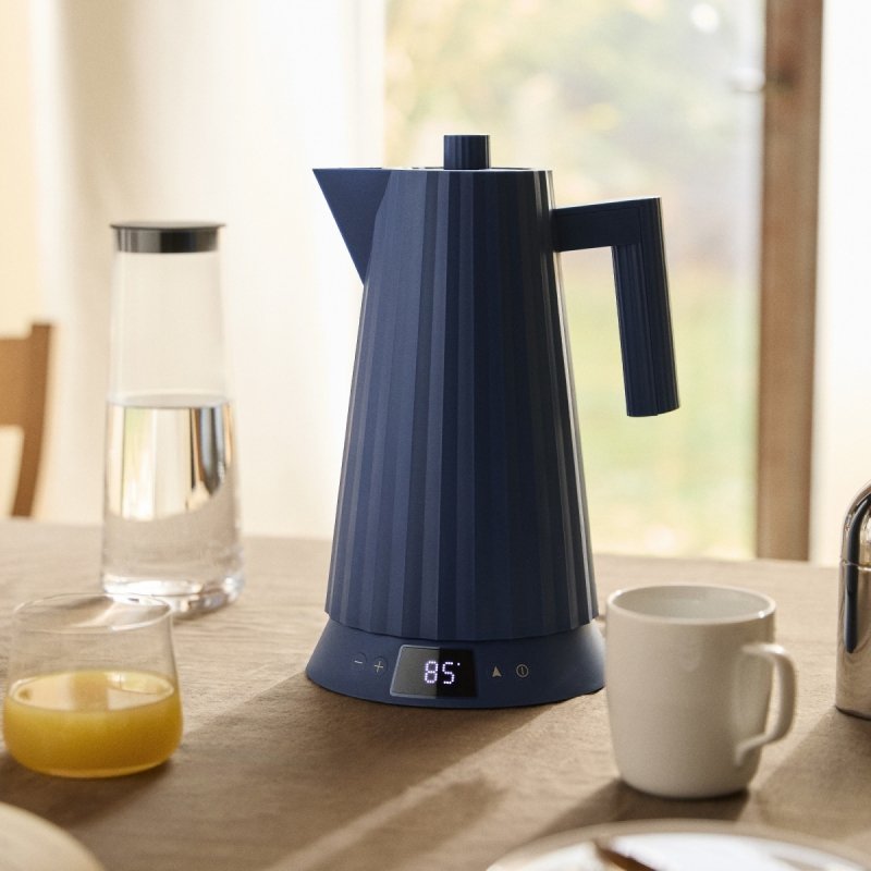 Alessi PLISSE Czajnik Elektryczny 1,7 l z Regulacją Temperatury / Szary