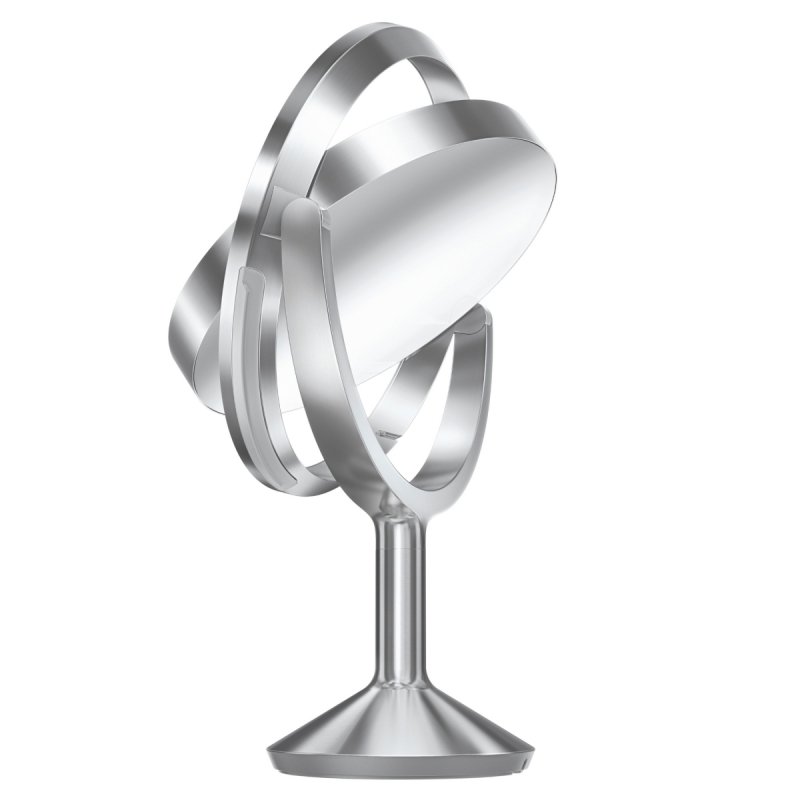 Simplehuman TRIO MAX Lustro Sensorowe Bezprzewodowe 28 cm / Srebrne