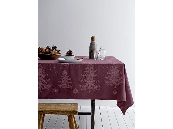 Sodahl CHRISTMAS WINTERLAND Obrus Świąteczny na Stół 150x270 cm Czerwony