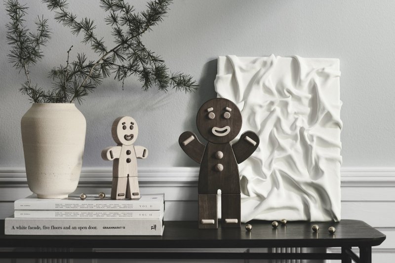 boyhood GINGERBREAD Figurka Drewniana Piernikowy Ludzik 30 cm Ciemny Dąb
