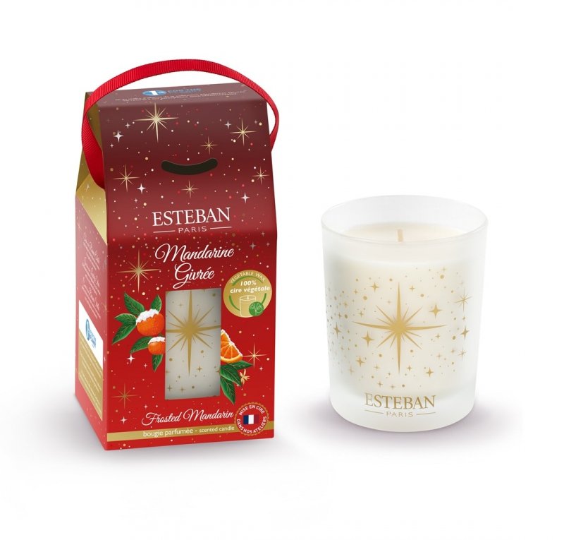 Esteban PARIS Świąteczna Świeca Zapachowa 180 g / Zapach Frosted Mandarin