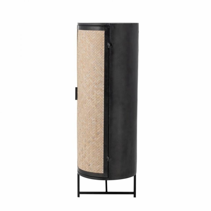 Bloomingville EMBER Komoda Metalowa z Bambusowym Frontem