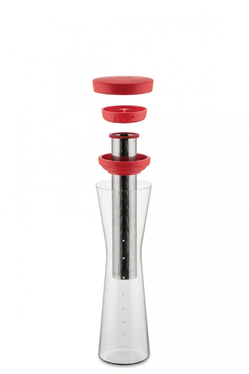 Alessi MAZAGRAN Karafka do Kawy Cold Brew - Czerwona