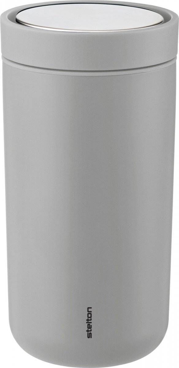 Stelton TO GO CLICK Stalowy Kubek Termiczny 200 ml / Szary Matowy