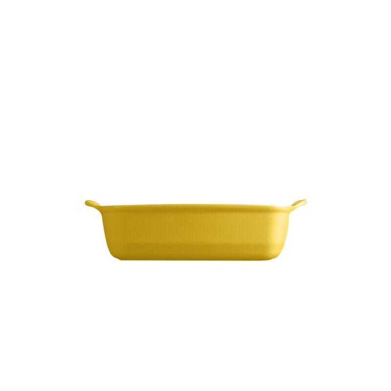 Emile Henry NATURAL CHIC Kwadratowa Forma - Naczynie do Zapiekania 28 cm Żółta