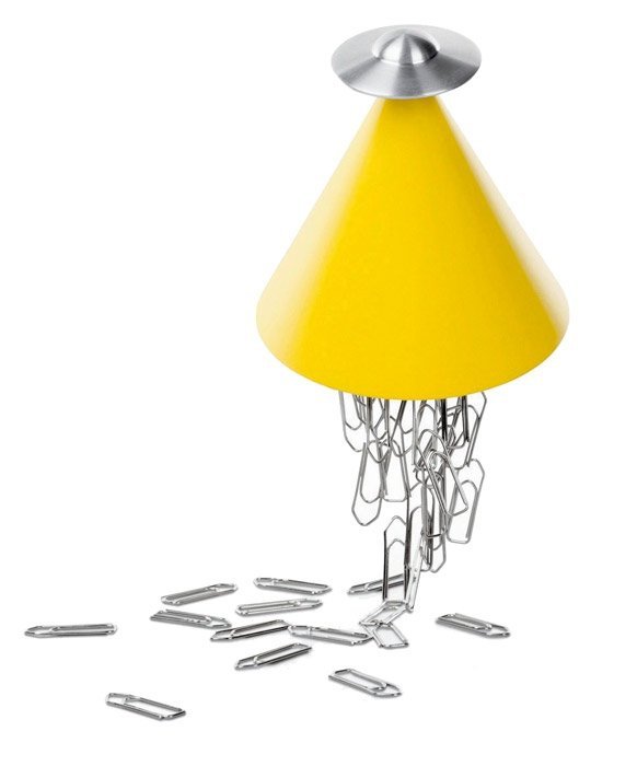 Alessi SPETTRO Magnes na Spinacze - Żółty