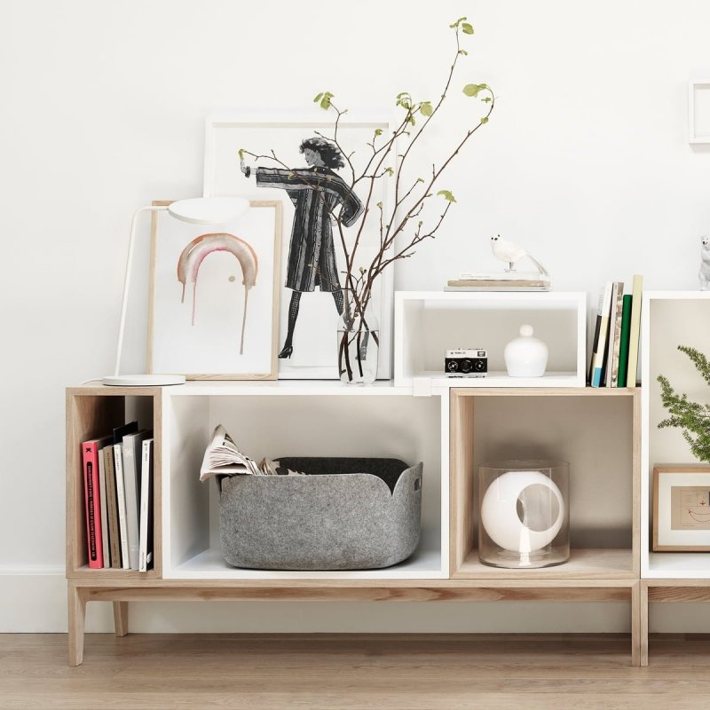 Muuto RESTORE Pojemnik - Kosz Filcowy do Przechowywania - Czarny
