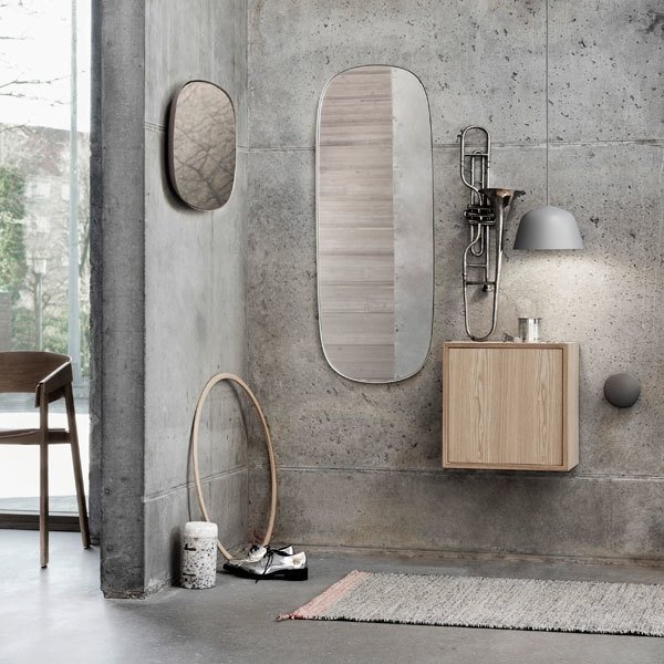 Muuto FRAMED Lustro Ścienne S - Taupe / Tafla Taupe