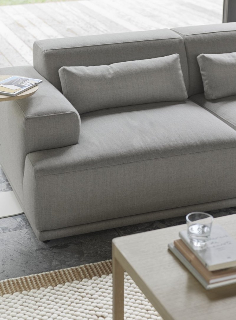 Muuto CONNECT SOFT Sofa Modułowa Narożna 3-Osobowa Konfiguracja 2 - Szara