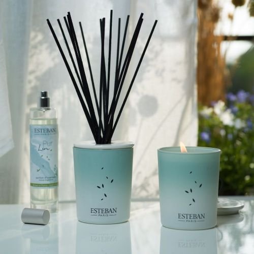 Esteban PARIS Dyfuzor Zapachowy z Patyczkami 100 ml Ceramiczny Pojemnik / Zapach Pur Lin