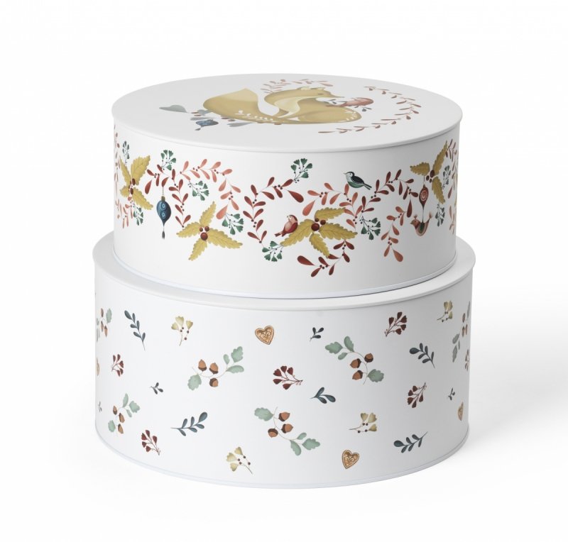 Rosendahl COTTAGE Zestaw 2 Puszek do Ciasteczek 20 i 22 cm / Przechowywania