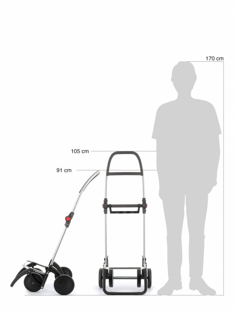 Rolser AKANTO MF 4L Wózek na Kółkach - Torba na Zakupy / Bordowy