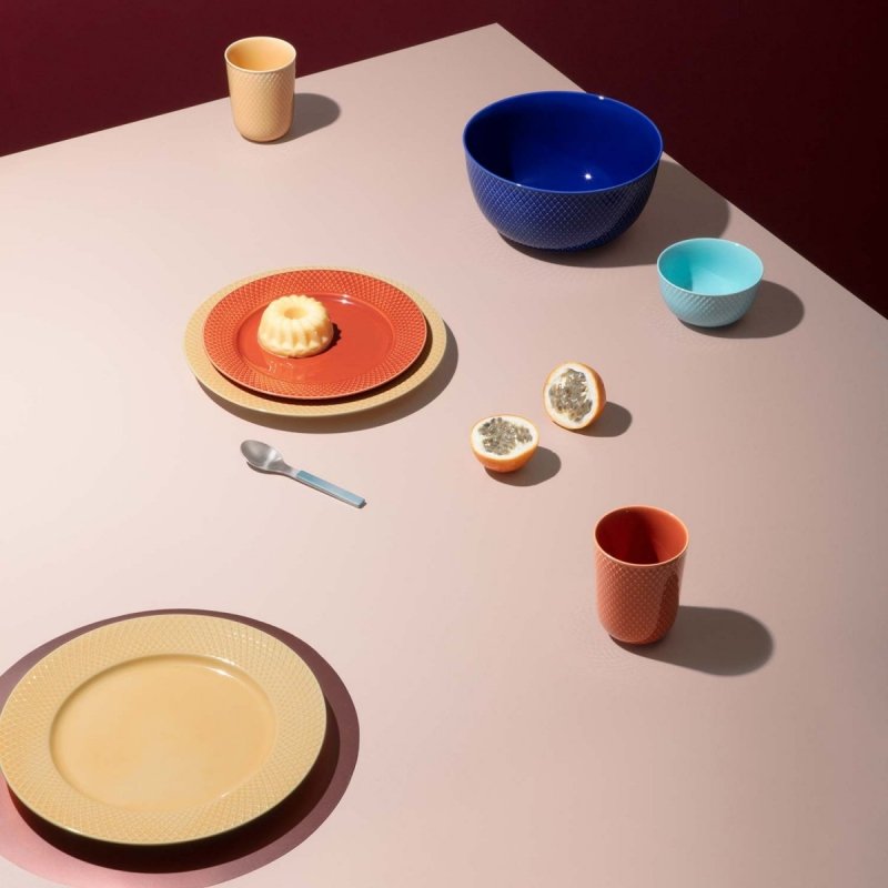 Lyngby Porcelain RHOMBE COLOR Miska 13 cm Niebieska