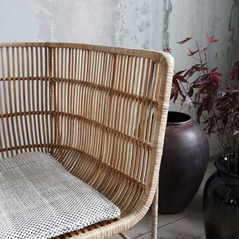 House Doctor CUUN Fotel Rattanowy - Naturalny