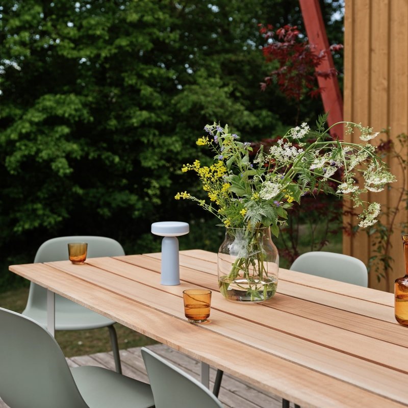 Muuto FIBER OUTDOOR Krzesło Ogrodowe - Zewnętrzne / Brązowoczerwone