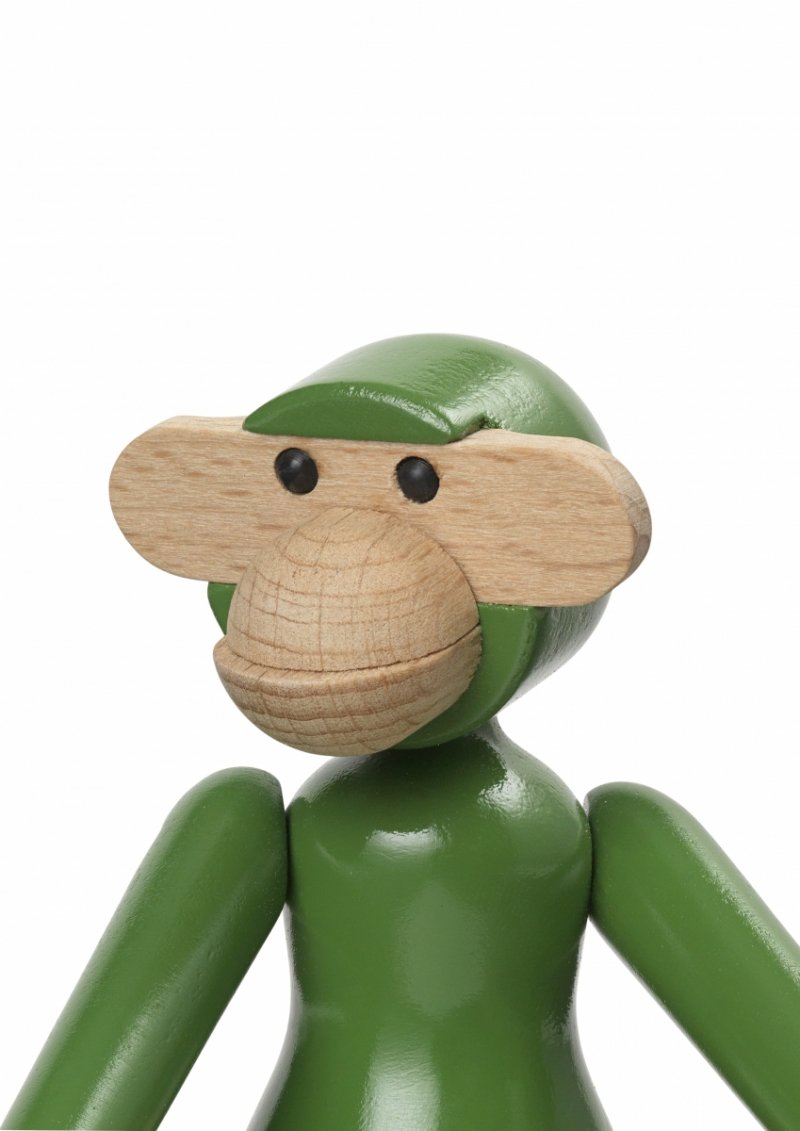 Kay Bojesen MONKEY Małpka Drewniana Mini - Zielona / Edycja Limitowana