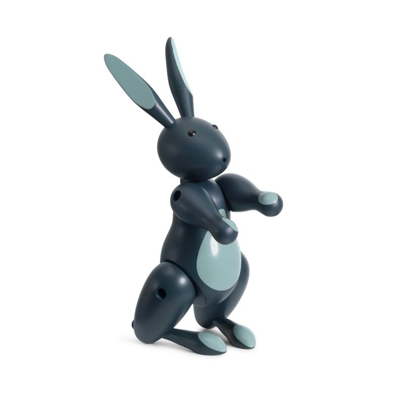 Kay Bojesen RABBIT Drewniana Figurka - Królik - Niebieski