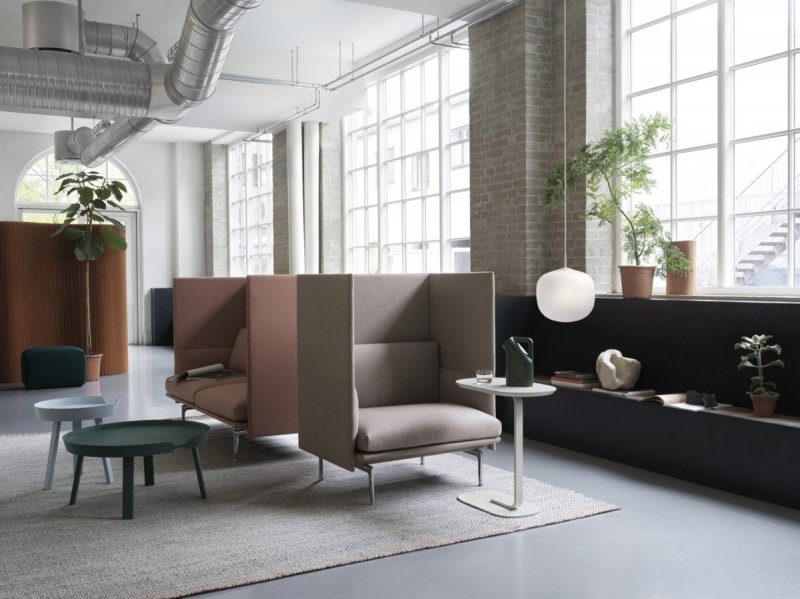 Muuto RELATE Stolik Pomocniczy - Boczny 73,5 cm Niebiesko/Szary