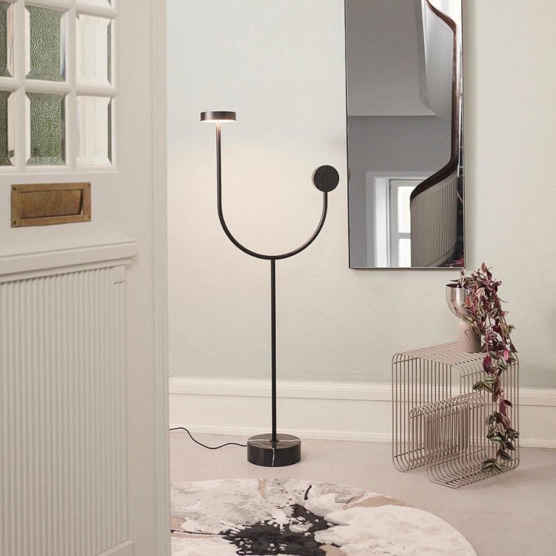 Aytm CURVA Metalowy Stolik Kawowy - Pomocniczy / Taupe