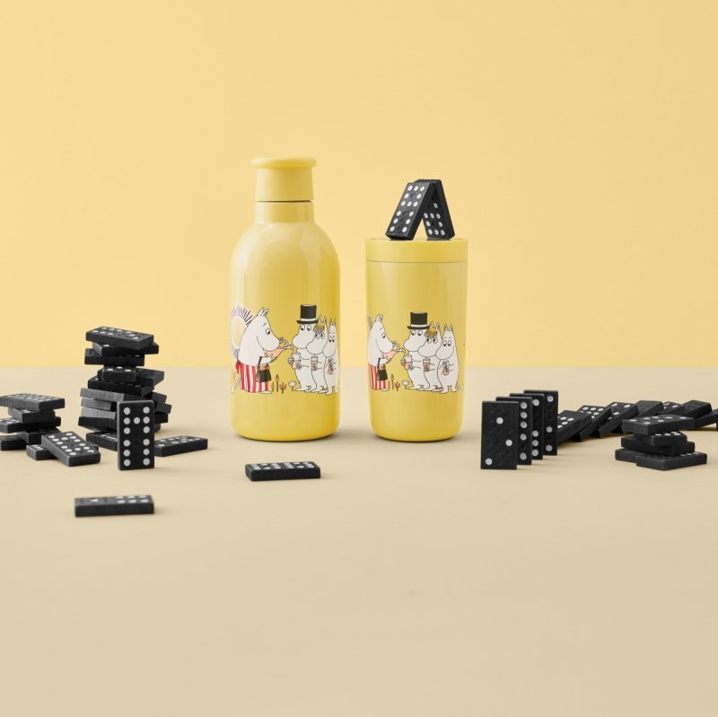 RIG-TIG by Stelton DRINK-IT MUMINKI Stalowa Butelka Termiczna dla Dzieci 500 ml / Lemonade