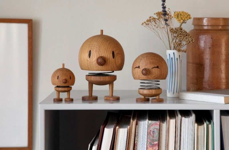 Hoptimist OAK Figurka Optymisty Bumble L - Ciemny Dąb
