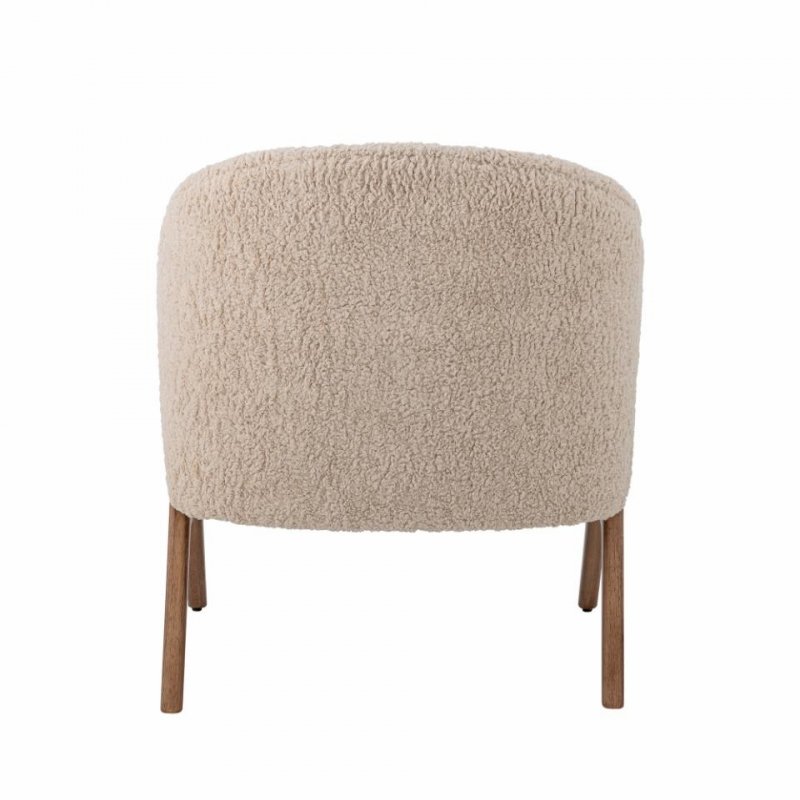 Bloomingville CAMINO Fotel Tapicerowany Boucle / Beżowy
