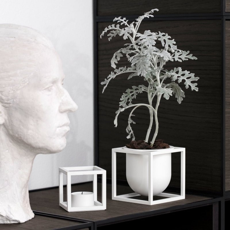 by Lassen KUBUS T Świecznik Tealight - Biały