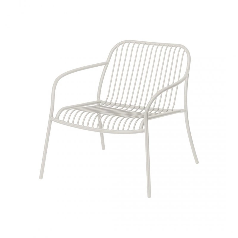 Blomus YUA WIRE Fotel Ogrodowy Lounge / Jasnoszary Silk Grey