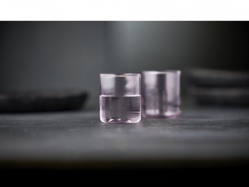 Lyngby Glass TORINO Szklaneczki do Espresso / Kieliszki do Wódki 60 ml 2 Szt. Różowe