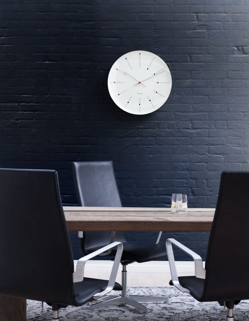 Rosendahl ARNE JACOBSEN Zegar Ścienny - Bankers 480 Biały