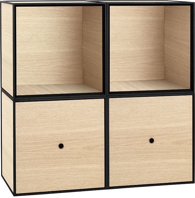 by Lassen FRAME STANDARD Regał - Szafka Modułowa 4 El. Jasny Dąb