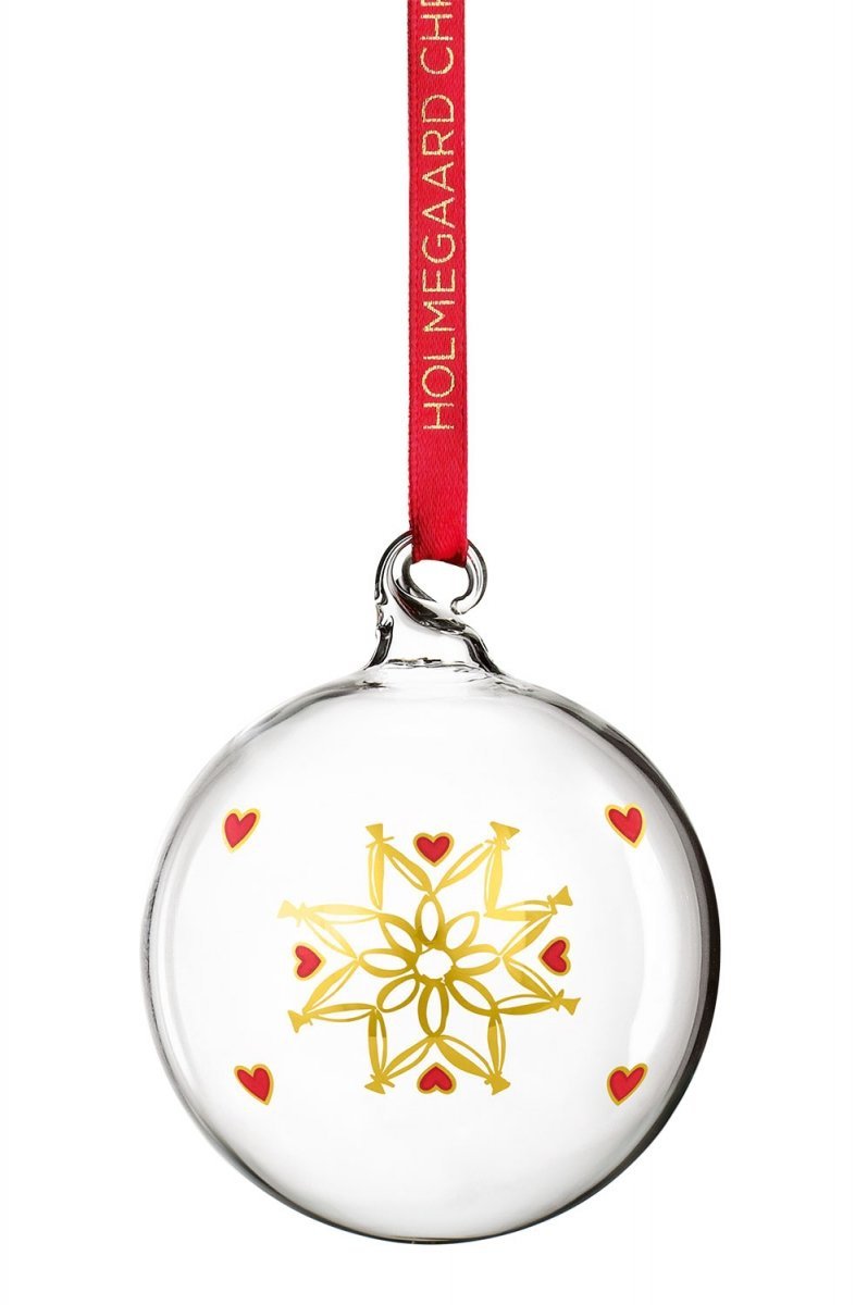 Holmegaard CHRISTMAS 2021 Bombka Szklana - Zawieszka Świąteczna - Kula