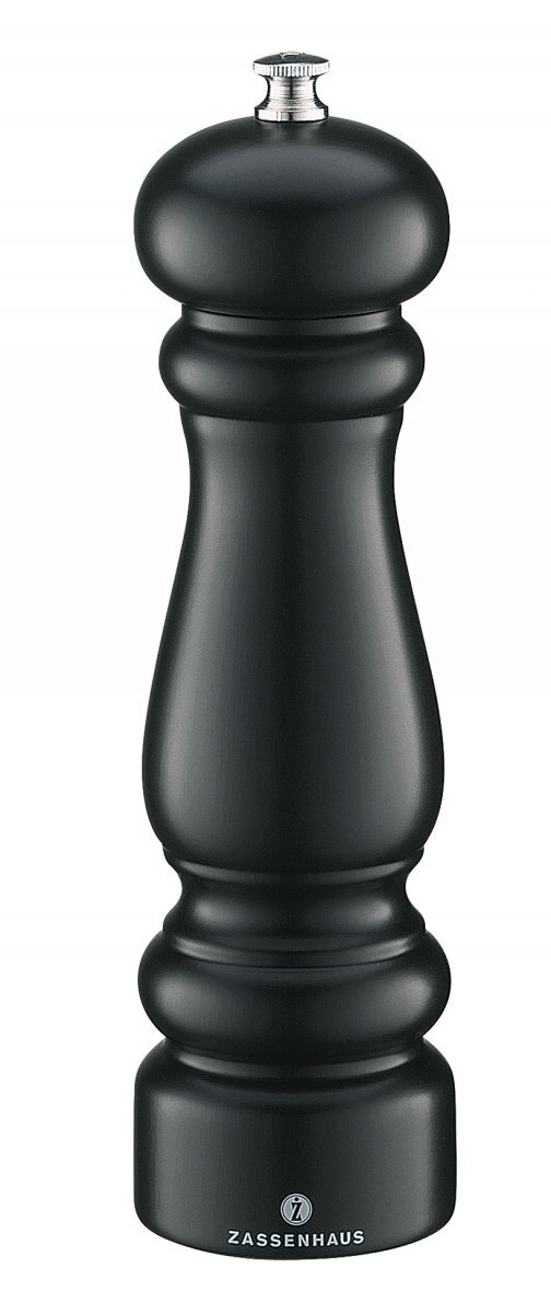 Zassenhaus POTSDAM Drewniany Młynek do Pieprzu 20 cm Czarny