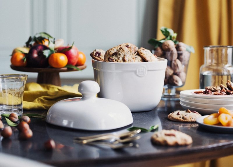 Słoik kuchenny ceramiczny z pokrywką