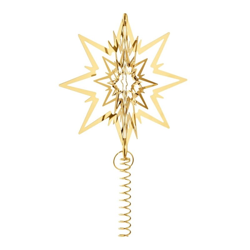 Georg Jensen CHRISTMAS Gwiazda - Czubek na Choinkę 24 cm Złoty