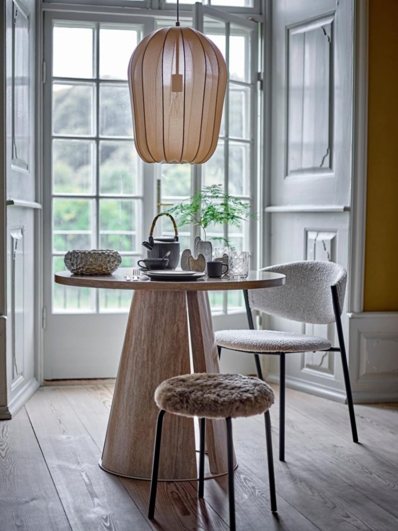 Tkaninowa lampa sufitowa Bloomingville Naluna